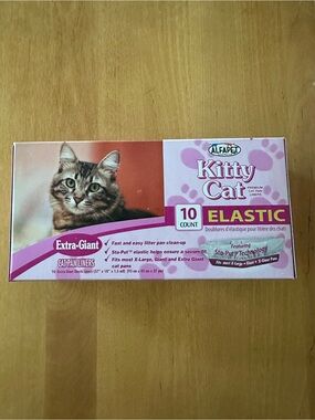 Kitty Cat Elastic Extra-Giant Cat Pan Liners  (10 Count)